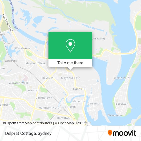 Delprat Cottage map
