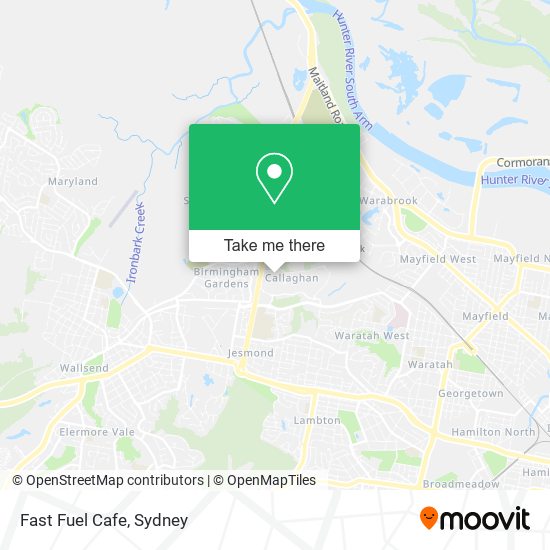 Mapa Fast Fuel Cafe