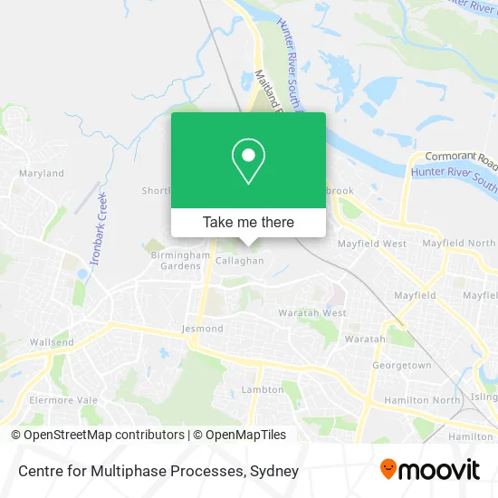 Centre for Multiphase Processes map