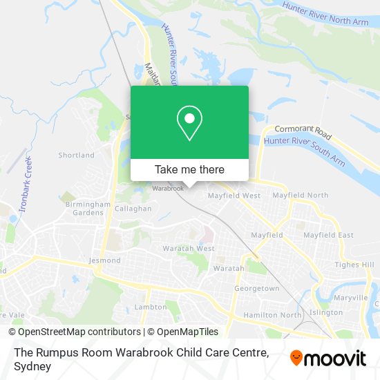 Mapa The Rumpus Room Warabrook Child Care Centre