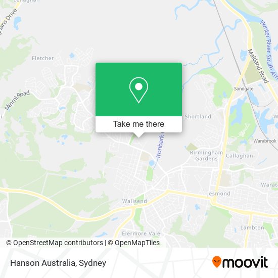 Hanson Australia map