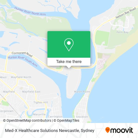 Med-X Healthcare Solutions Newcastle map