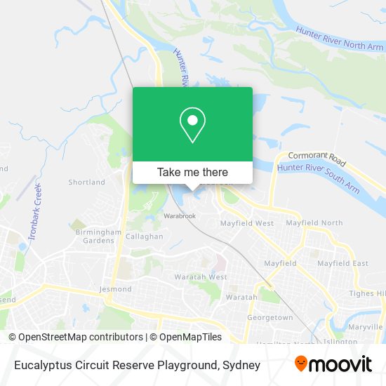 Mapa Eucalyptus Circuit Reserve Playground