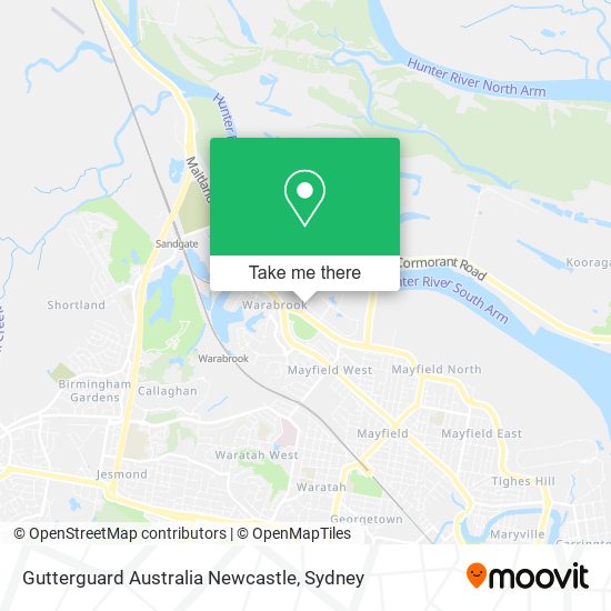 Gutterguard Australia Newcastle map