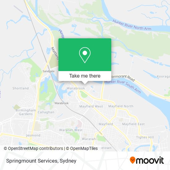 Springmount Services map