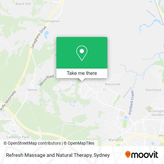 Mapa Refresh Massage and Natural Therapy