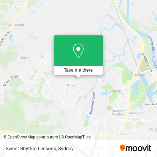 Sweet Rhythm Lessons map