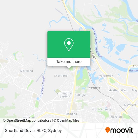 Shortland Devils RLFC map