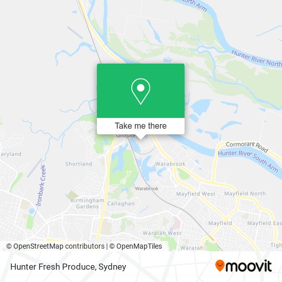 Hunter Fresh Produce map