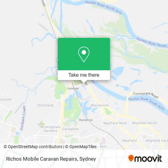 Mapa Richos Mobile Caravan Repairs