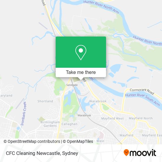 Mapa CFC Cleaning Newcastle