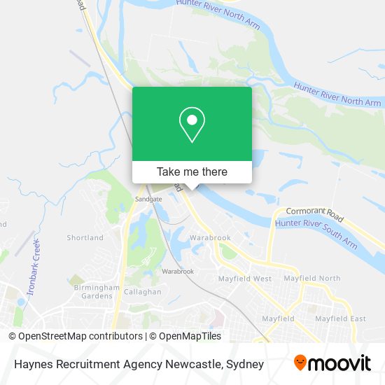 Mapa Haynes Recruitment Agency Newcastle