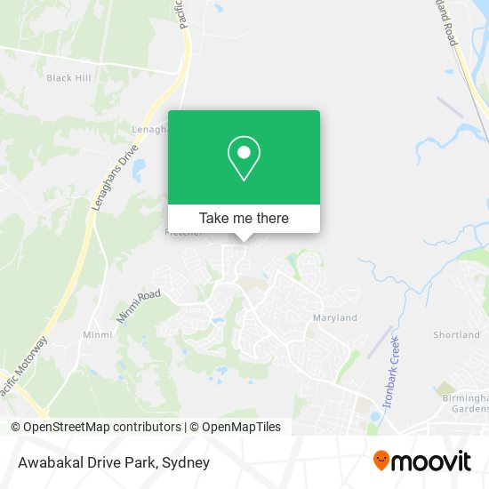 Awabakal Drive Park map