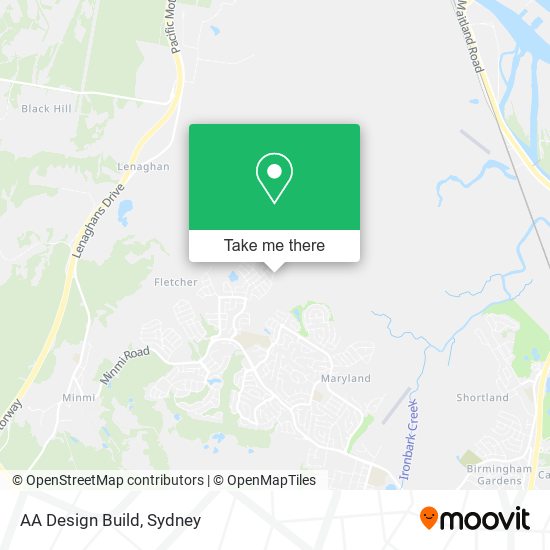 AA Design Build map