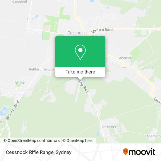 Cessnock Rifle Range map