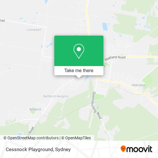 Mapa Cessnock Playground