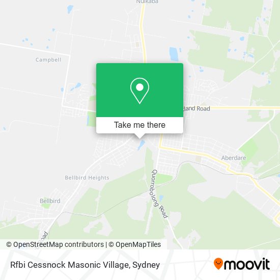 Mapa Rfbi Cessnock Masonic Village