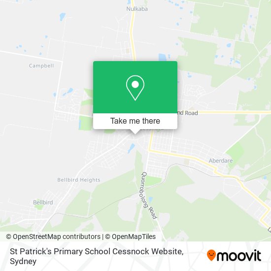 St Patrick's Primary School Cessnock Website map
