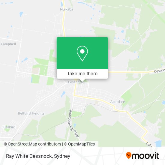 Mapa Ray White Cessnock