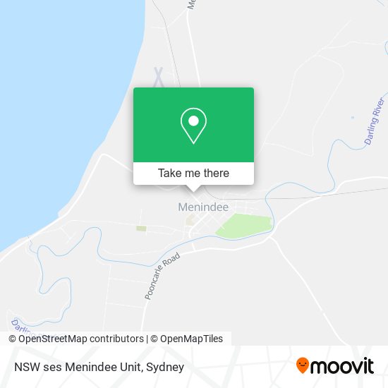 NSW ses Menindee Unit map
