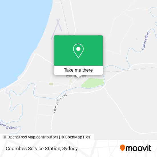 Coombes Service Station map