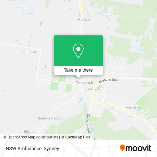 NSW Ambulance map