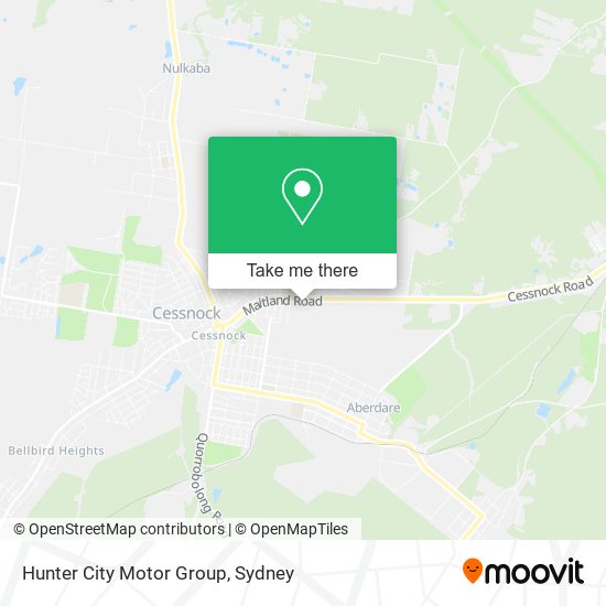 Hunter City Motor Group map