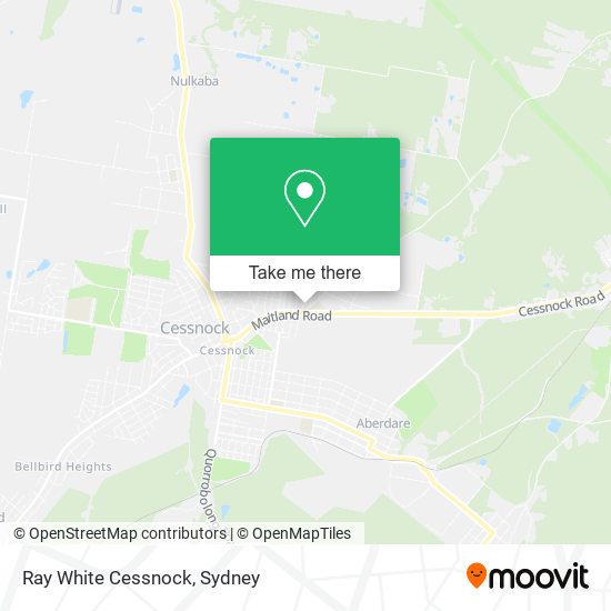 Mapa Ray White Cessnock