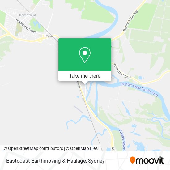Eastcoast Earthmoving & Haulage map