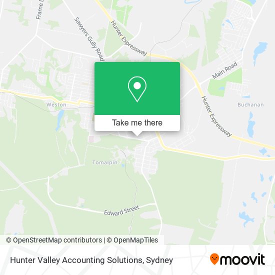 Mapa Hunter Valley Accounting Solutions