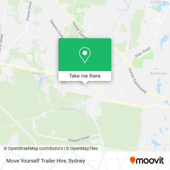 Move Yourself Trailer Hire map