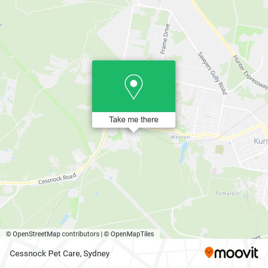 Cessnock Pet Care map