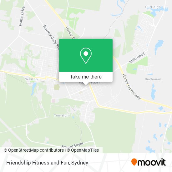 Friendship Fitness and Fun map