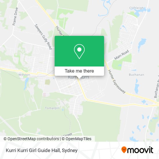 Kurri Kurri Girl Guide Hall map