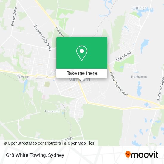 Gr8 White Towing map