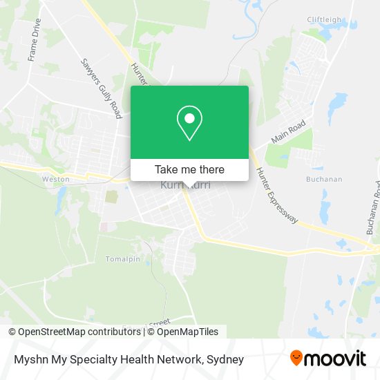 Myshn My Specialty Health Network map
