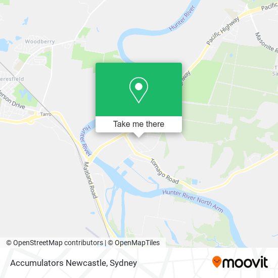 Accumulators Newcastle map