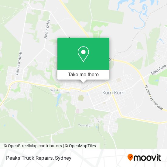 Peaks Truck Repairs map