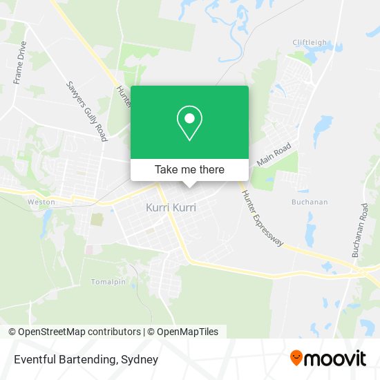 Eventful Bartending map