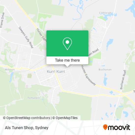 Als Tunen Shop map