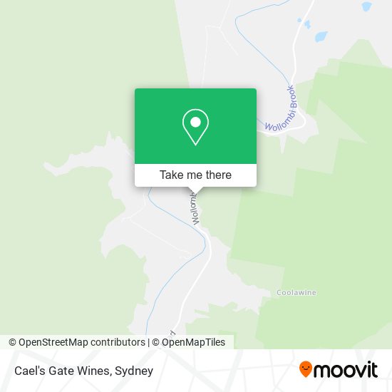 Cael's Gate Wines map