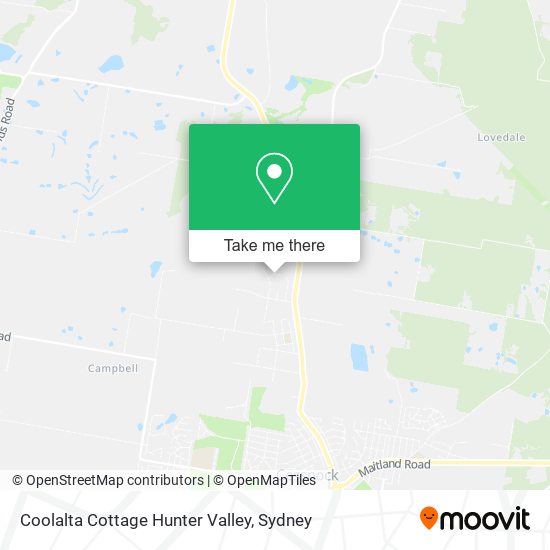 Coolalta Cottage Hunter Valley map