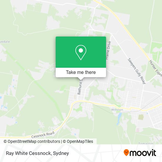 Mapa Ray White Cessnock