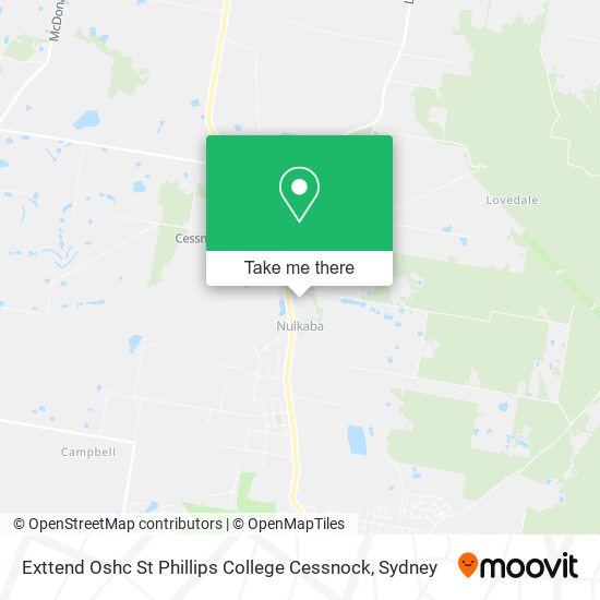 Exttend Oshc St Phillips College Cessnock map