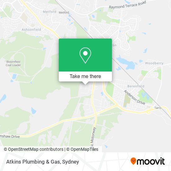 Mapa Atkins Plumbing & Gas