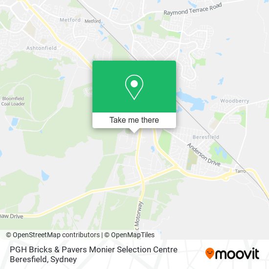 PGH Bricks & Pavers Monier Selection Centre Beresfield map