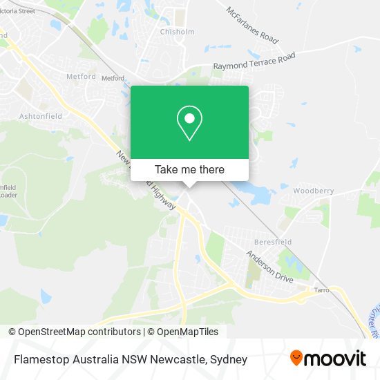 Flamestop Australia NSW Newcastle map