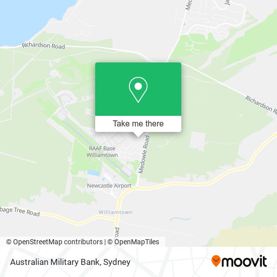 Australian Military Bank map