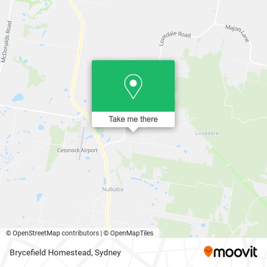 Mapa Brycefield Homestead