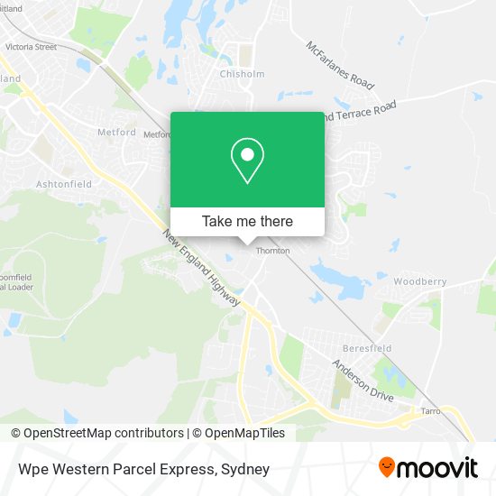 Wpe Western Parcel Express map